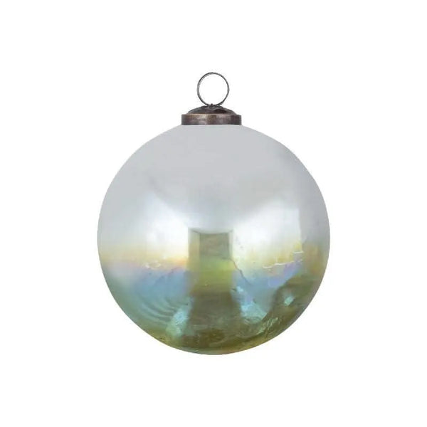 Jazmine Boule ronde en verre vert brillant M