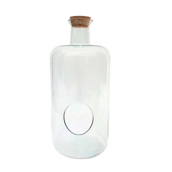 Contenitore in vetro soffiato H.43 D.22 cm