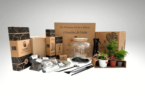 Kit Terrarium Fai Da Te Master | Il Super Kit per Creare un Giardino in Vetro Unico