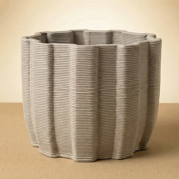 Vaso in argilla artigianale Ares ovale piccolo