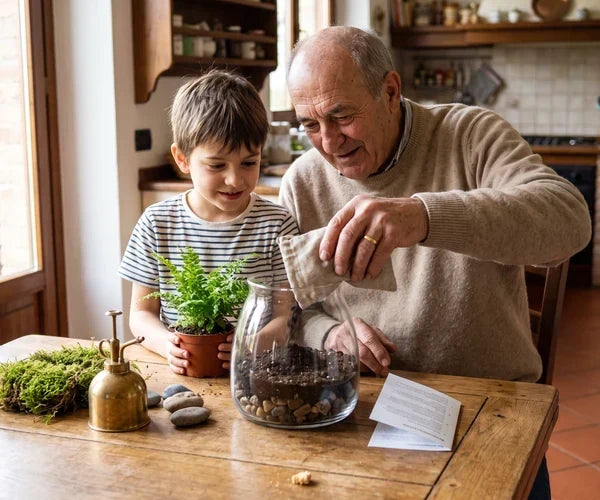 Regalo per la Festa dei Nonni: perché un bonsai o un kit terrarium fai da te è il pensiero che aspettavi
