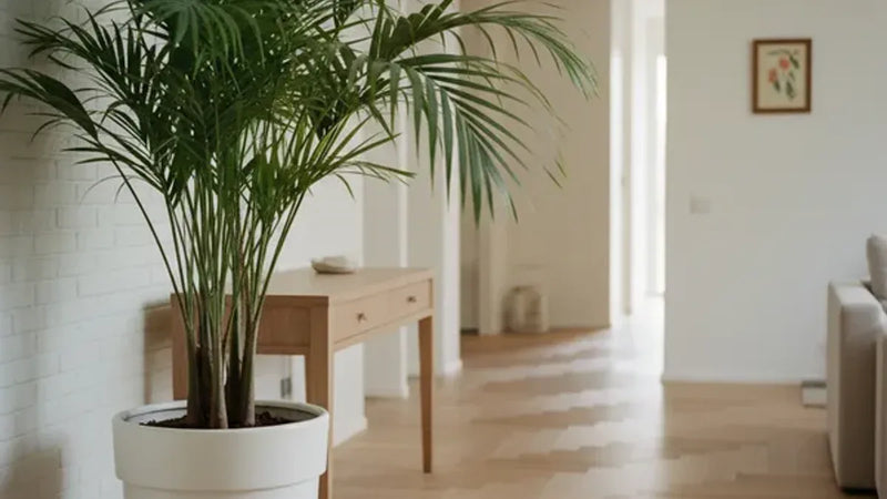 Kentia in vaso alto ingresso ampio design moderno