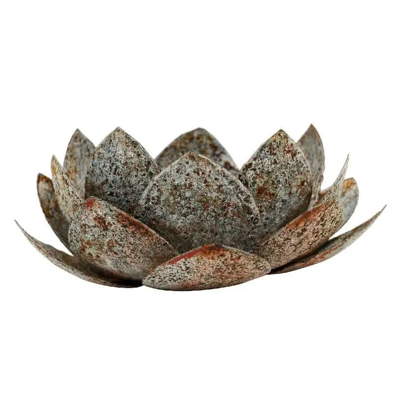 Merline Grey iron flower candle holder antique zin - i Giardini di Giulia  