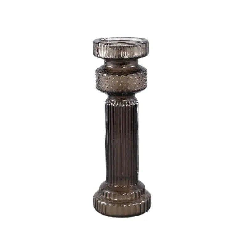 Fadri Grey glass candle holder M - i Giardini di Giulia  