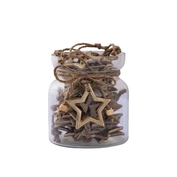 Cintre étoile alu Myrcella Gold en pot