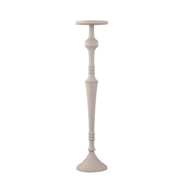 Bougeoir Helen Beige alu thermolaqué L