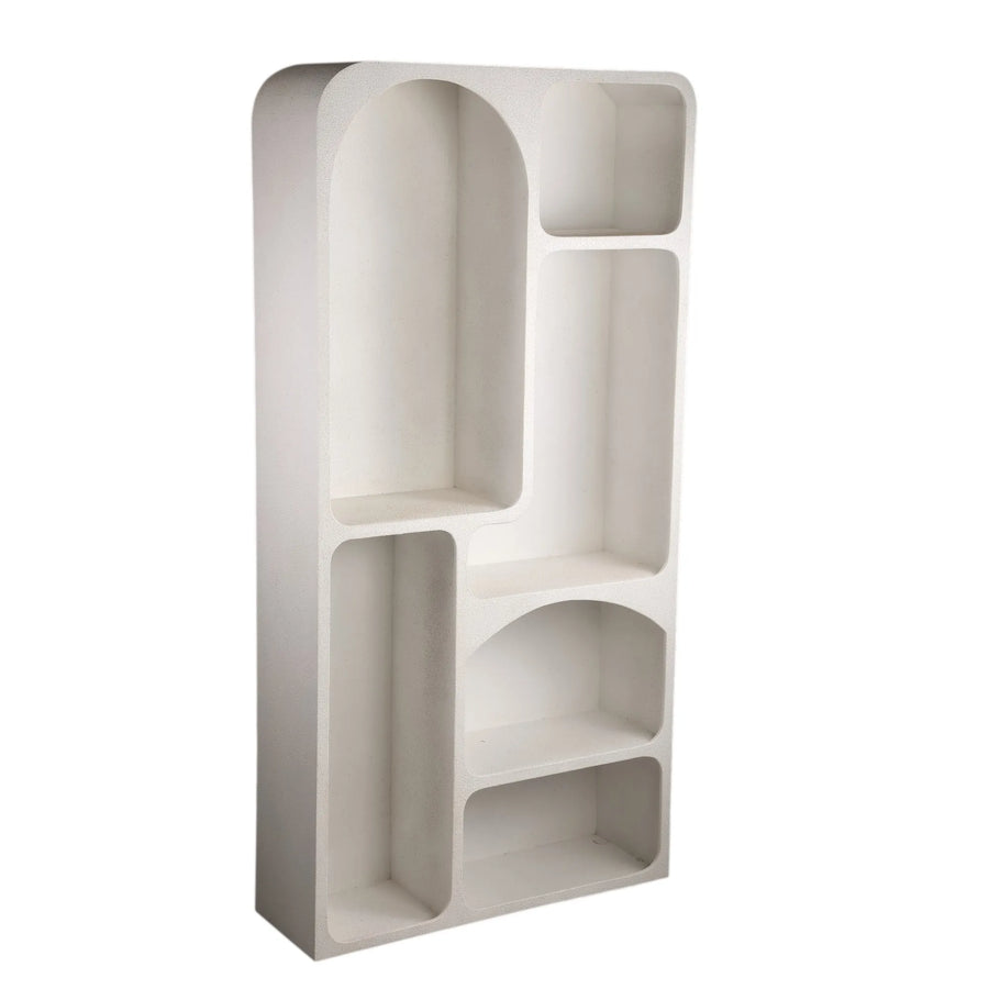 Emmelie White MDF rough organic shape cabinet high - i Giardini di Giulia  
