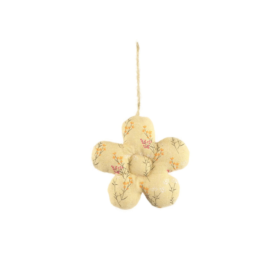 Anh Yellow pattern fabric flower shape hanger S - i Giardini di Giulia  