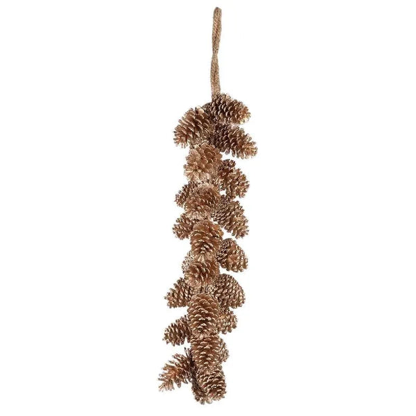 Pommes de pin suspendues Phine Champagne L
