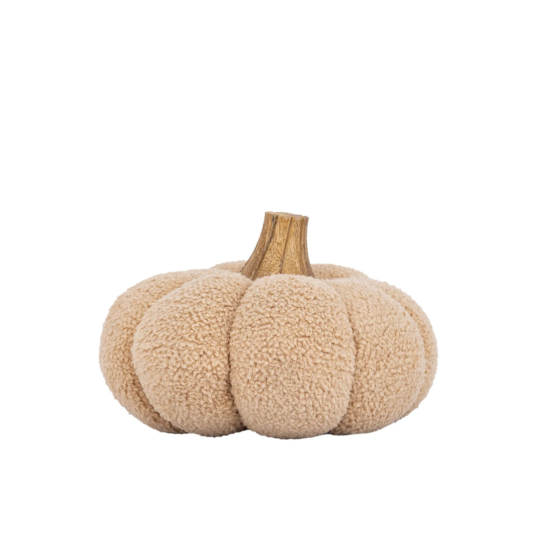 Siamah Statue citrouille bouclée beige L