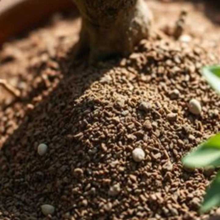 Akadama Ibaraki applicato alla base di un bonsai