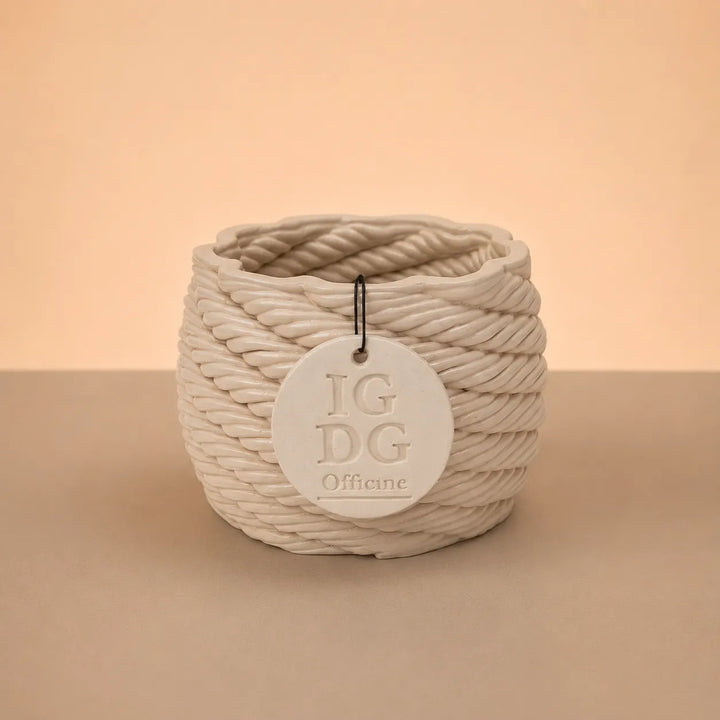Vaso artigianale in argilla Carina– Diametro 9 cm