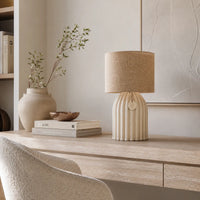 Lume Caldera avec abat-jour en jute — vista 5