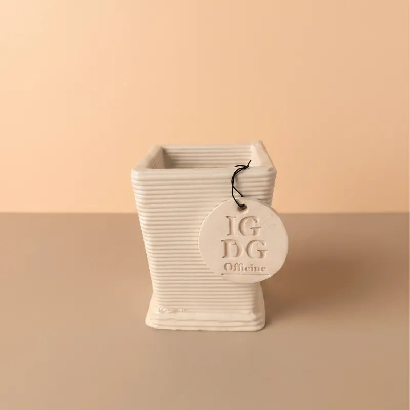 Vaso quadrato mini in ceramica artigianale