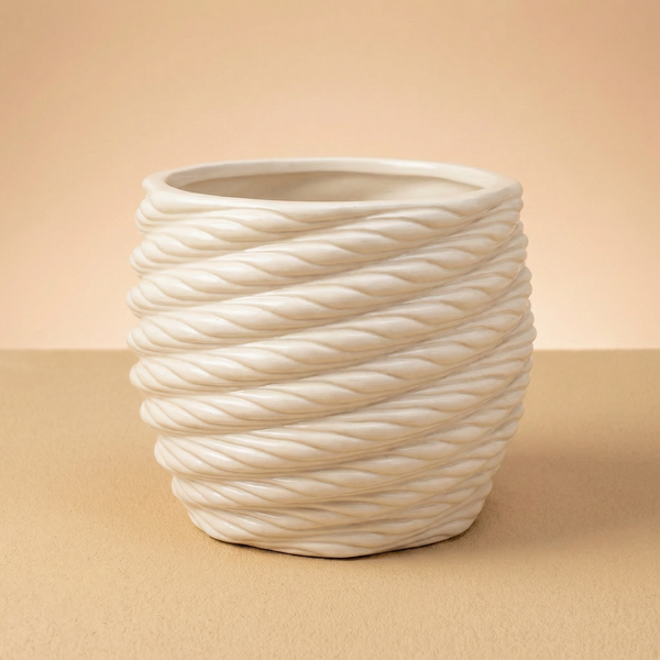 Vaso artigianale in argilla Carina– Diametro 11 cm