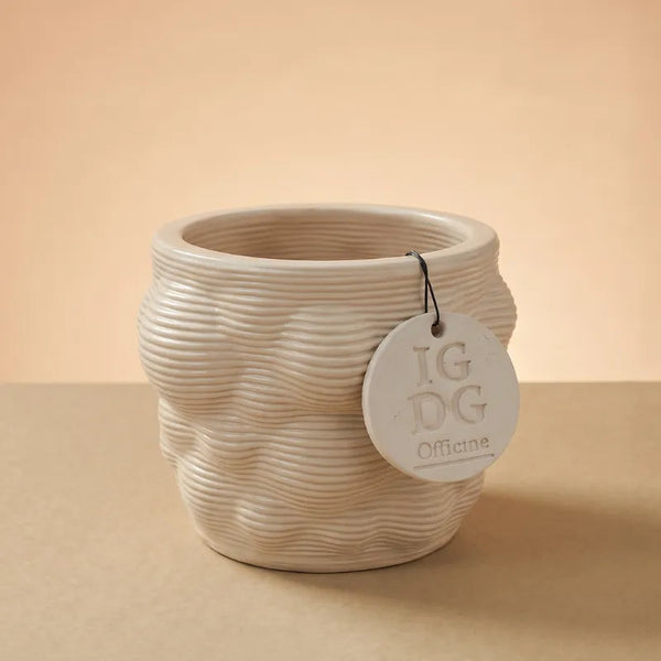 Vaso in ceramica artigianale Alba D.10 cm