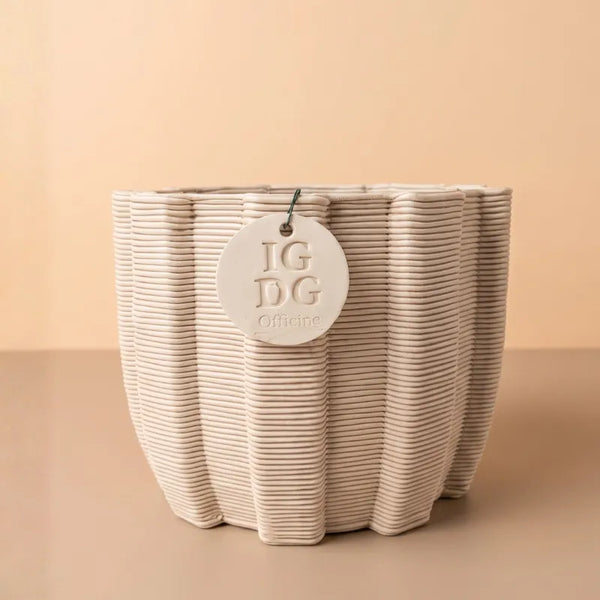Vaso in Argilla Artigianale Ares Ovale Piccolo