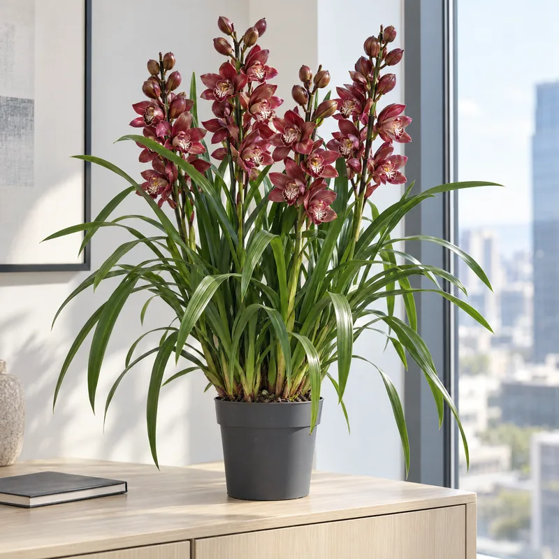 Cymbidium colori misti D.14 H.90 cm 4-5 steli