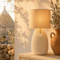 Lume Fira Grande mit Lampenschirm aus natürlichem Jute — vista 1