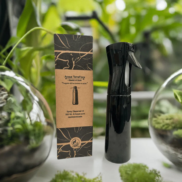 AcquaFlora - Spray Dispenser da 500 ml di Acqua Pura Demineralizzata per la Cura e Manutenzione del Terrario - i Giardini di Giulia  