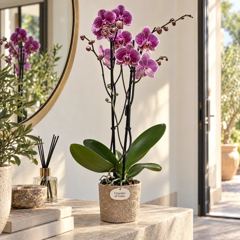 Phalaenopsis colori misti D.12 H.80 cm