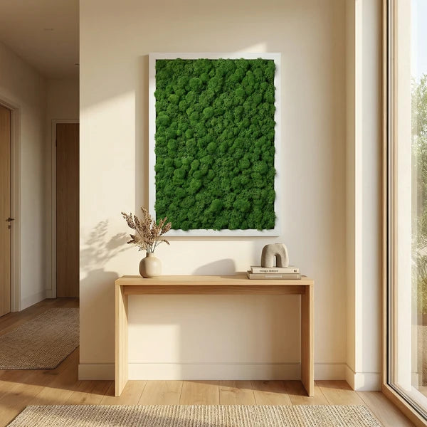 Quadro di licheni stabilizzati - esempio di posizionamento in un ambiente moderno