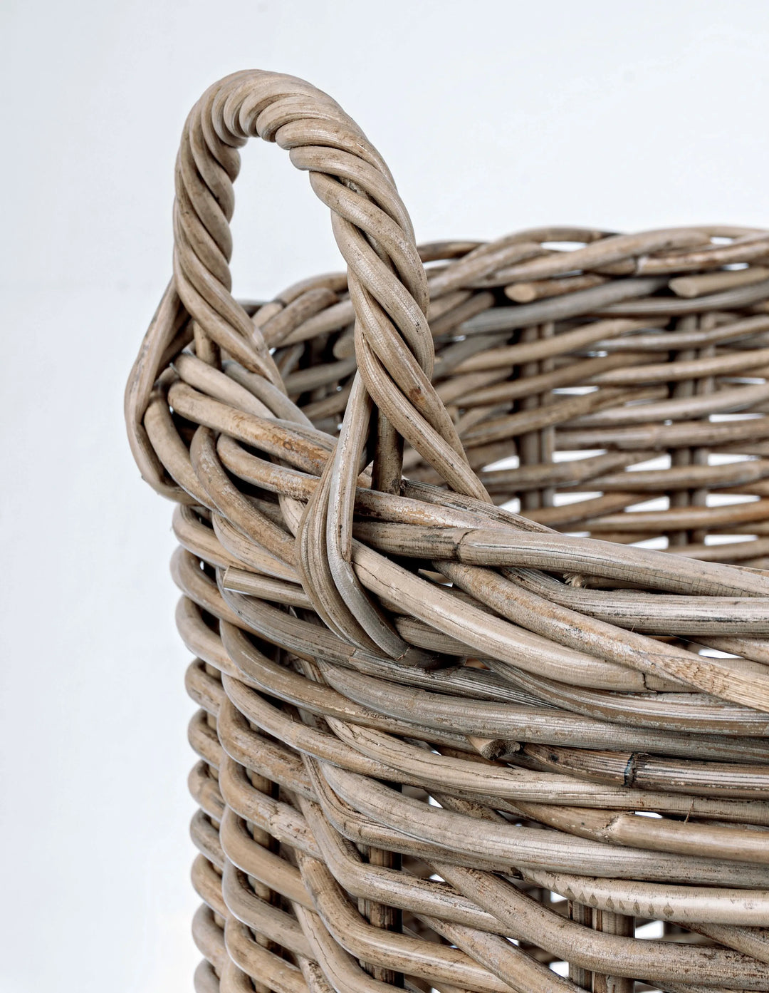 Cesti Narra TO - dettaglio della trama in fibra naturale intrecciata
