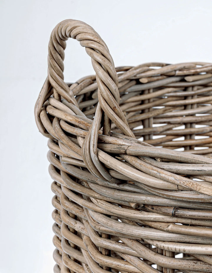 Cesti Narra TO - dettaglio della trama in fibra naturale intrecciata