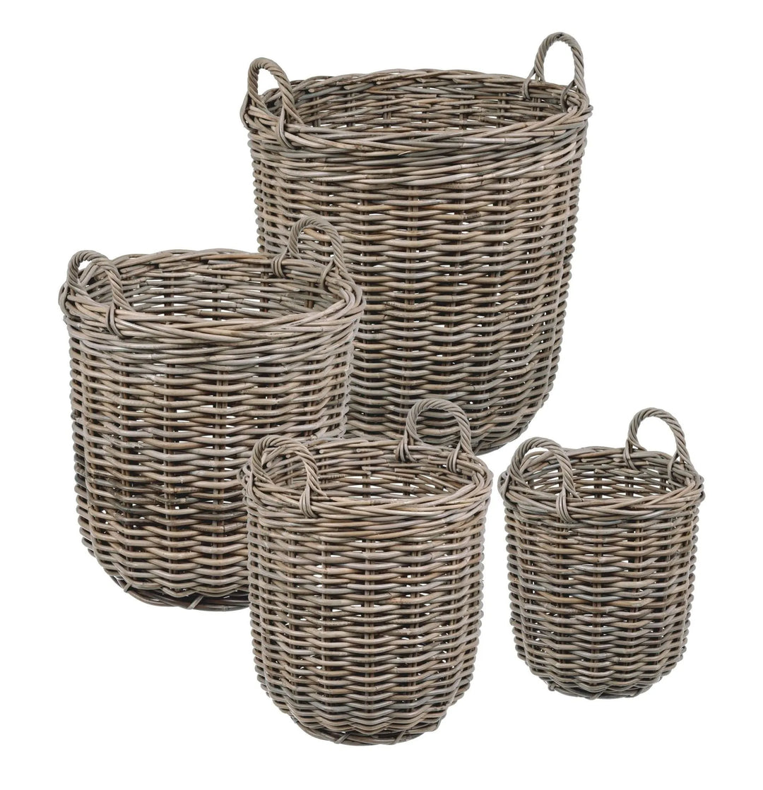 Set Cesti Narra TO - quattro cesti in fibra naturale di diverse dimensioni